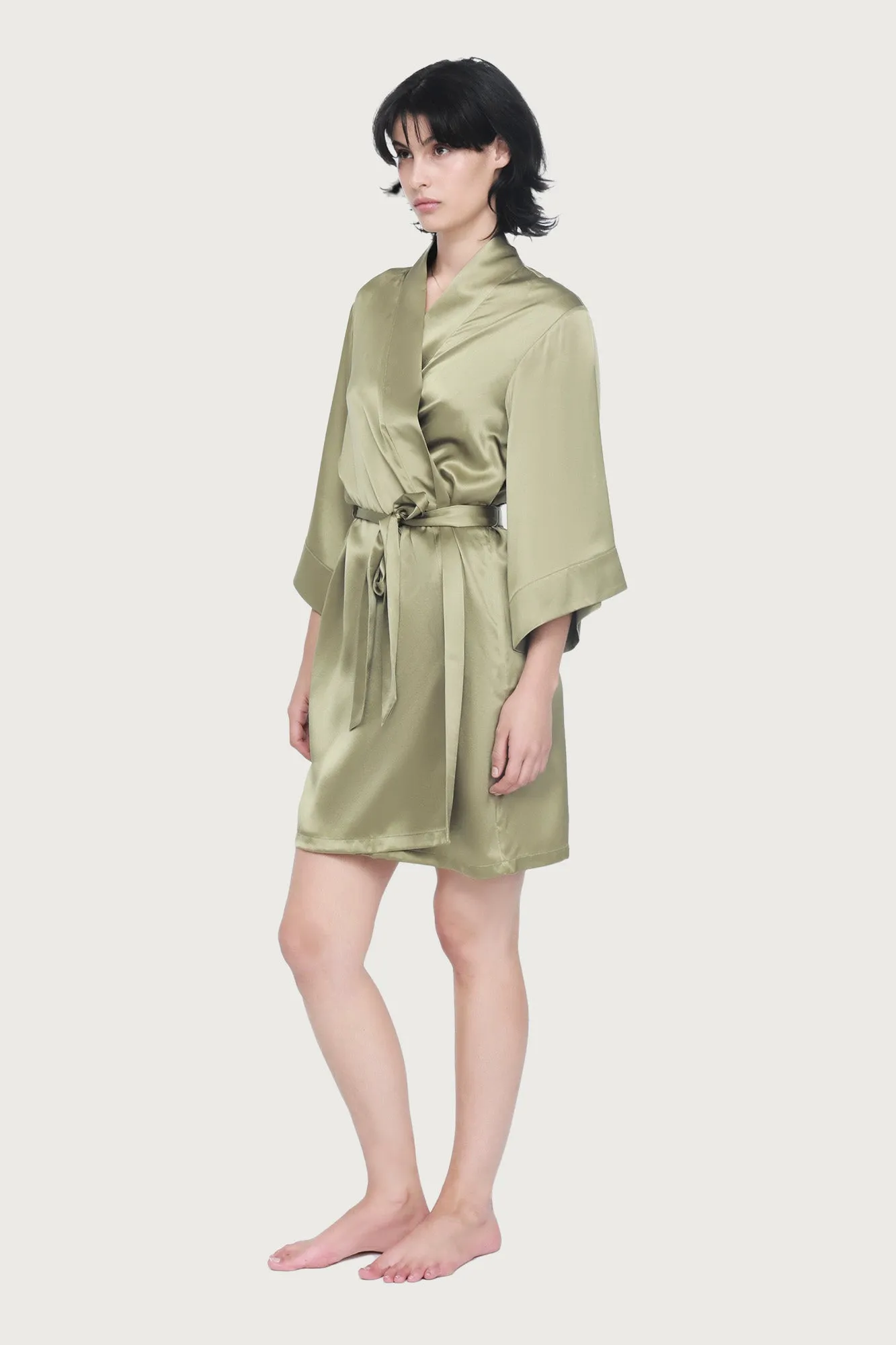 Silk Wrap Gown