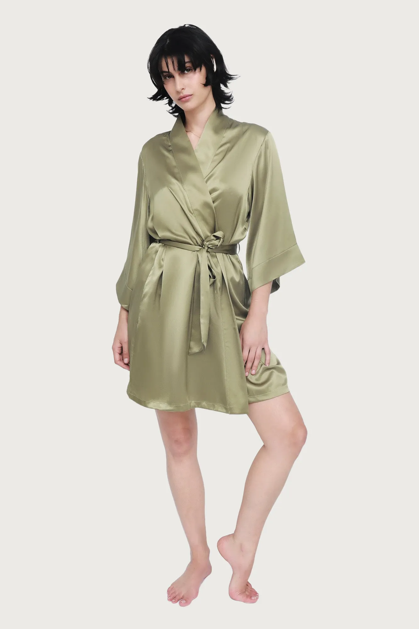 Silk Wrap Gown