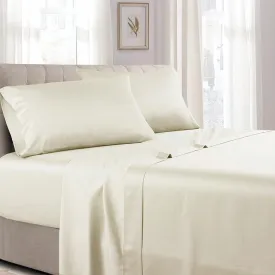 Soft Cotton Sateen Sheet Set - Extra Deep Fitted (22 inches)