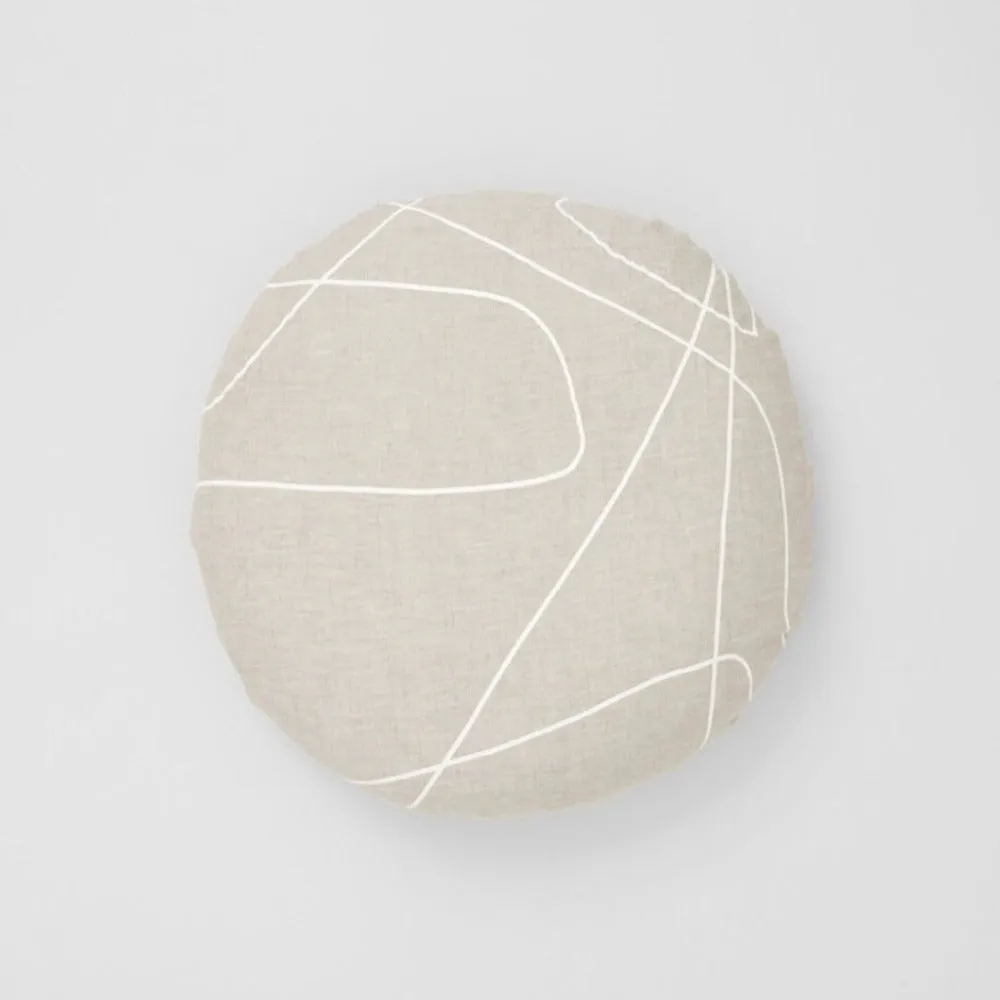 Spot Cushion in Obscure White
