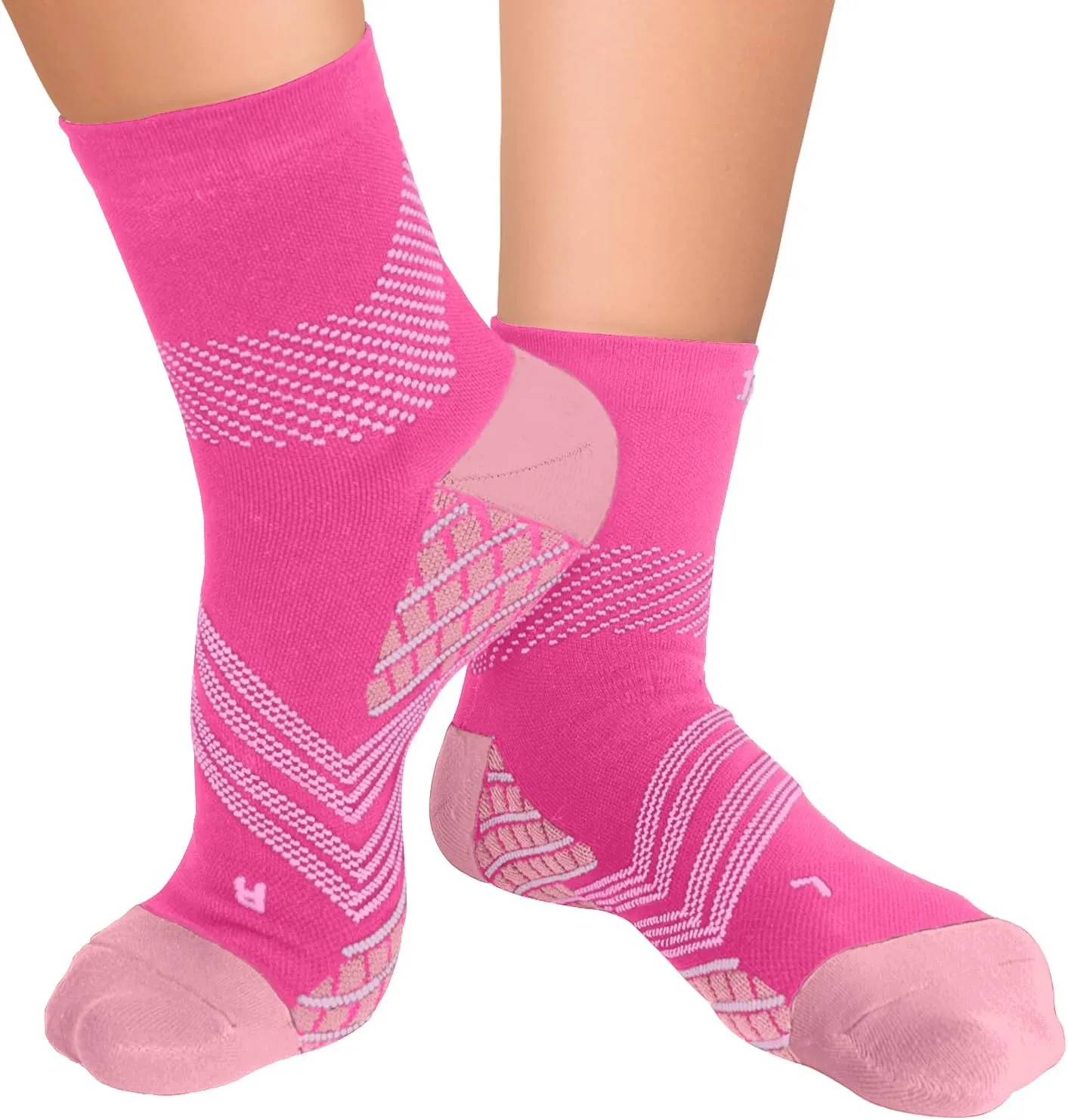 TechWare Pro Plantar Fasciitis Socks  Cushion Ankle Compression Socks Women & Men. Achilles Tendonitis Brace & Arch Support