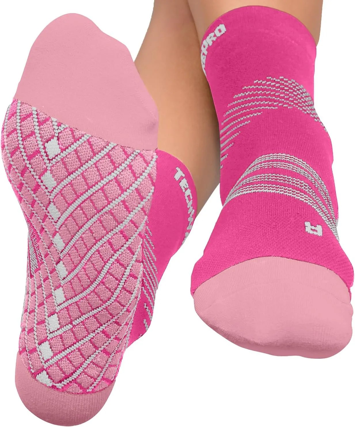 TechWare Pro Plantar Fasciitis Socks  Cushion Ankle Compression Socks Women & Men. Achilles Tendonitis Brace & Arch Support