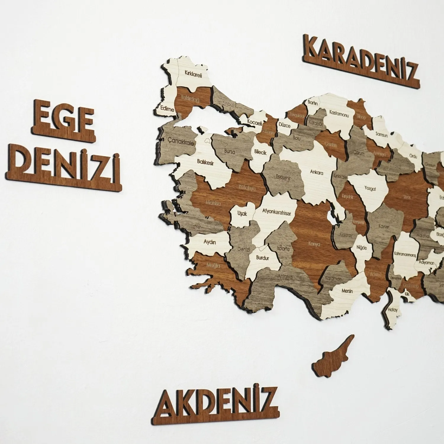 Turkiye Wooden Wall Map Islamic Wall Art Decor