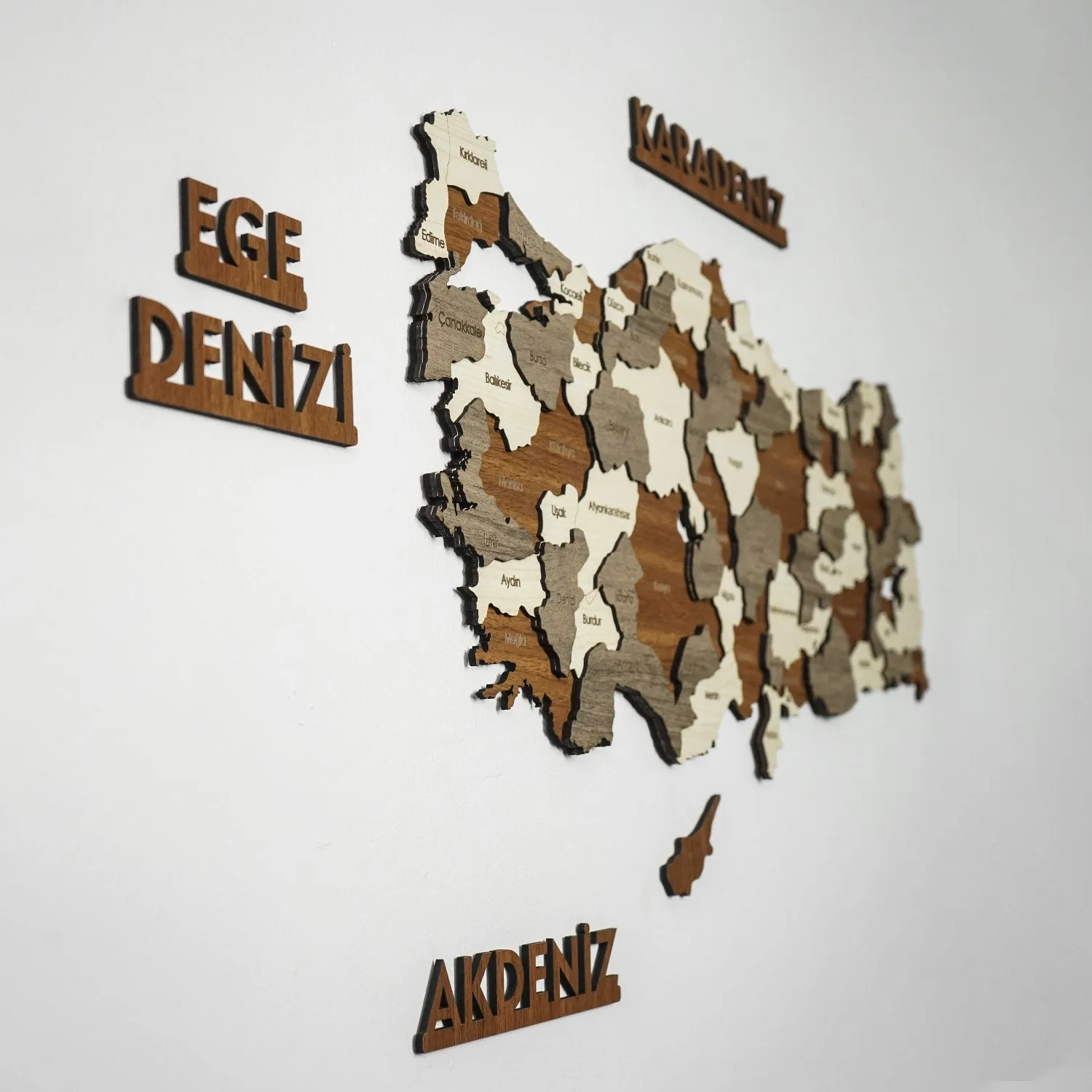 Turkiye Wooden Wall Map Islamic Wall Art Decor