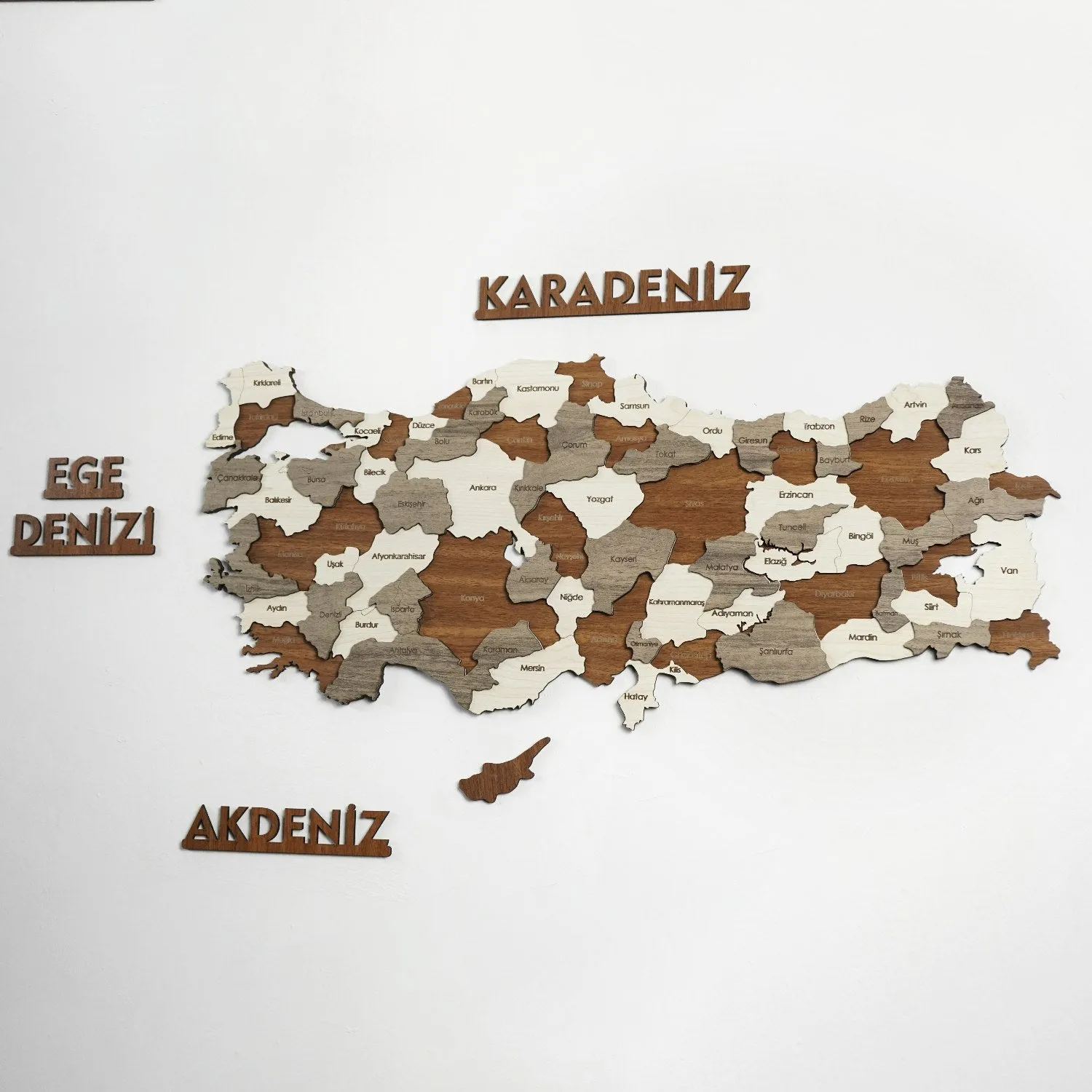 Turkiye Wooden Wall Map Islamic Wall Art Decor