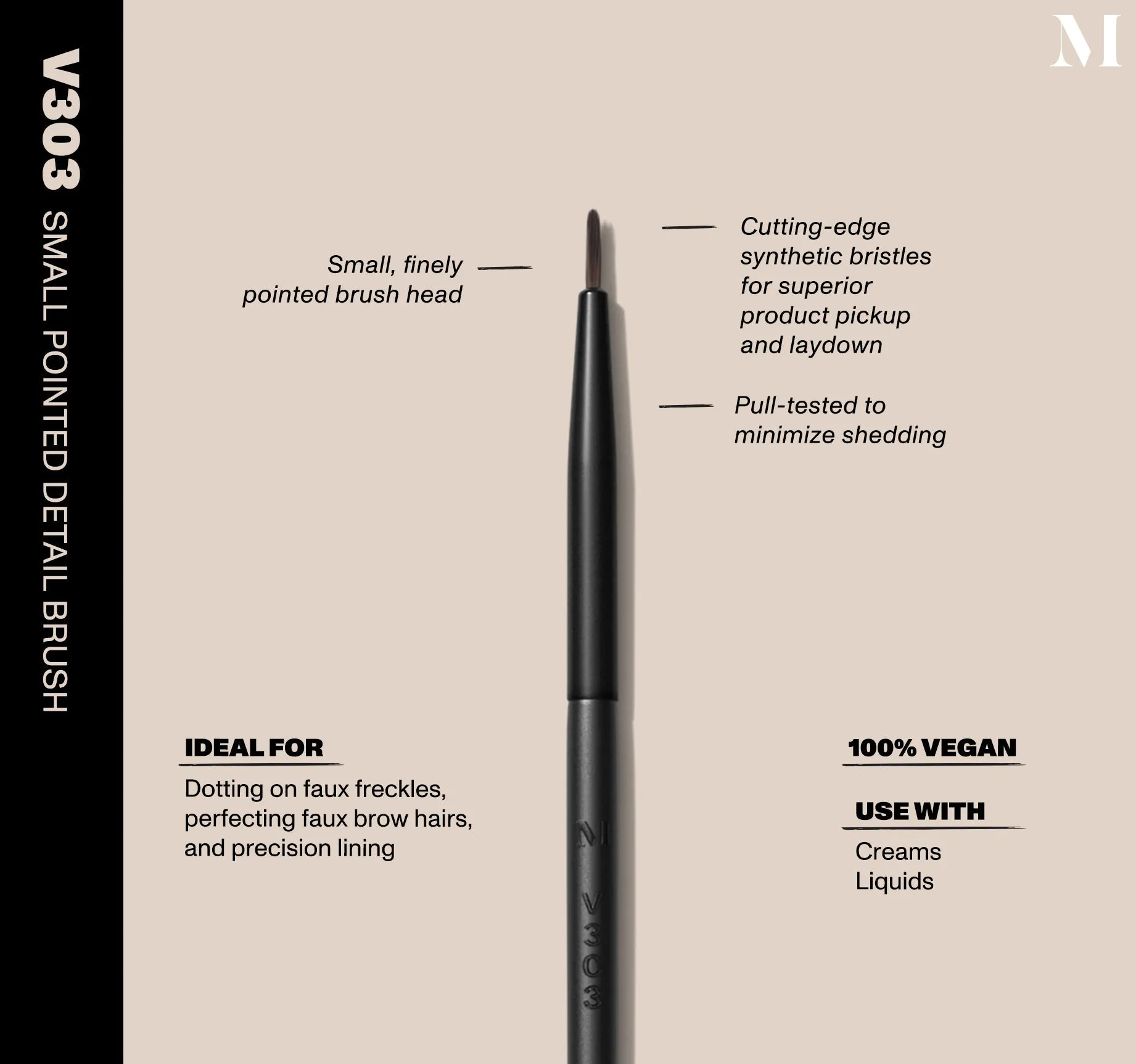 V303 Small Pointed Detail Brush