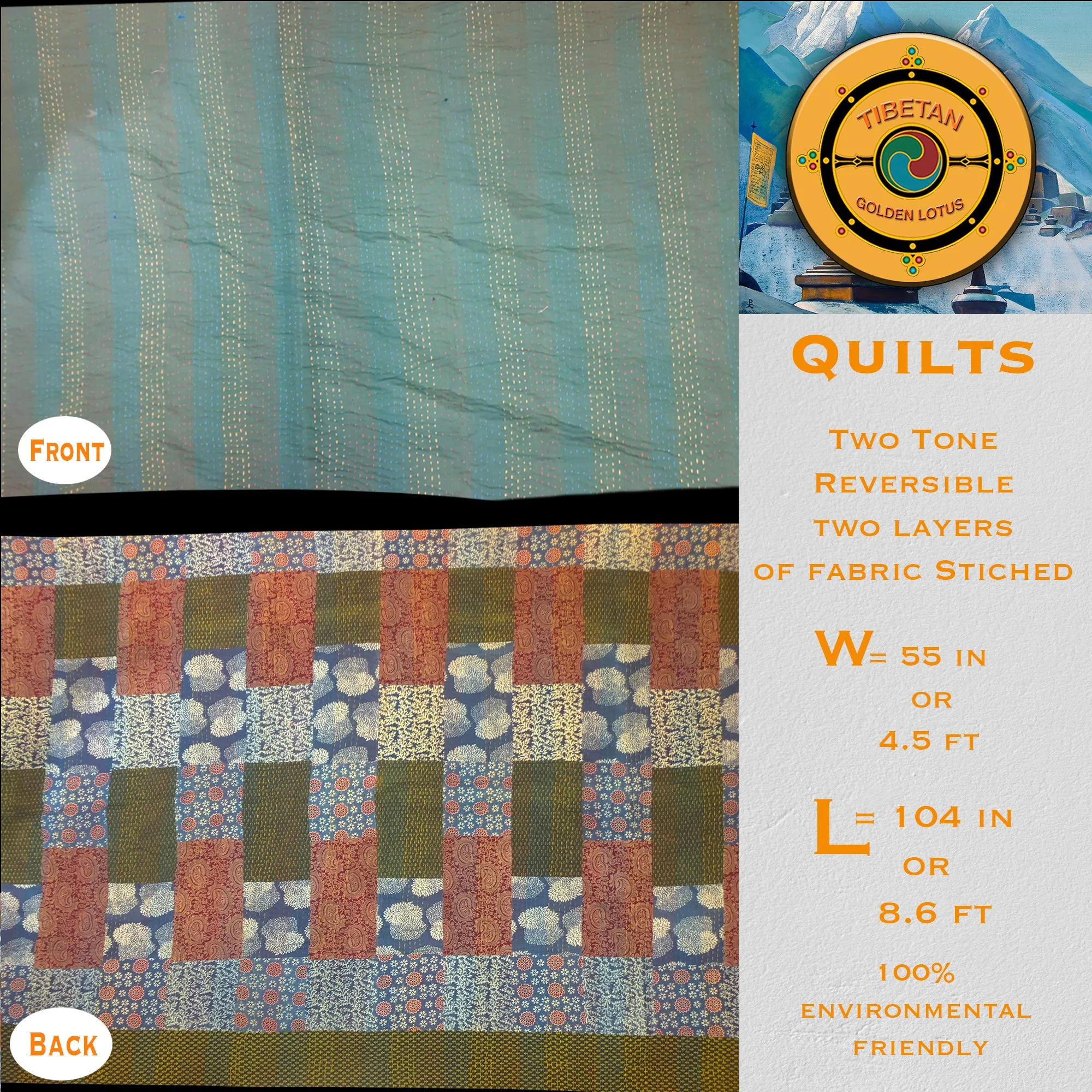 Vintage Handmade Quilt, Perfect bed matching quilt for your bedroom