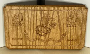 Wooden Marine Corp. Plaque