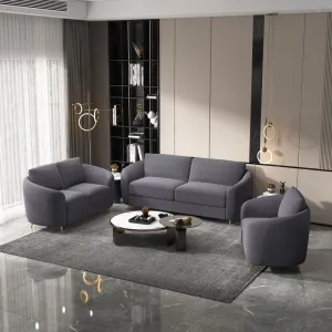 Yuina - Loveseat - Gray Linen
